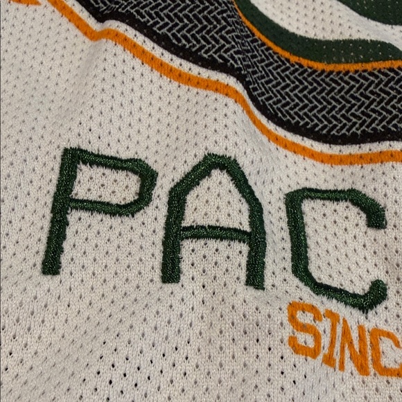 NFL Green Bay Packers White nwt Green Mesh Tee women’s shirt medium football fan - Picture 4 of 6